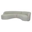 Lucena - Outdoor Oyster Olefin Fabric Curved Sectional Sofa - View Image 1