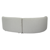 Lucena - Outdoor Oyster Olefin Fabric Curved Sectional Sofa - View Image 1