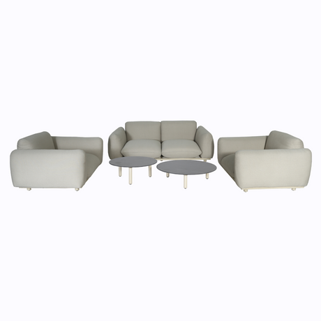 Palma - Outdoor Grey Olefin Fabric Sofa Set - View Image 1