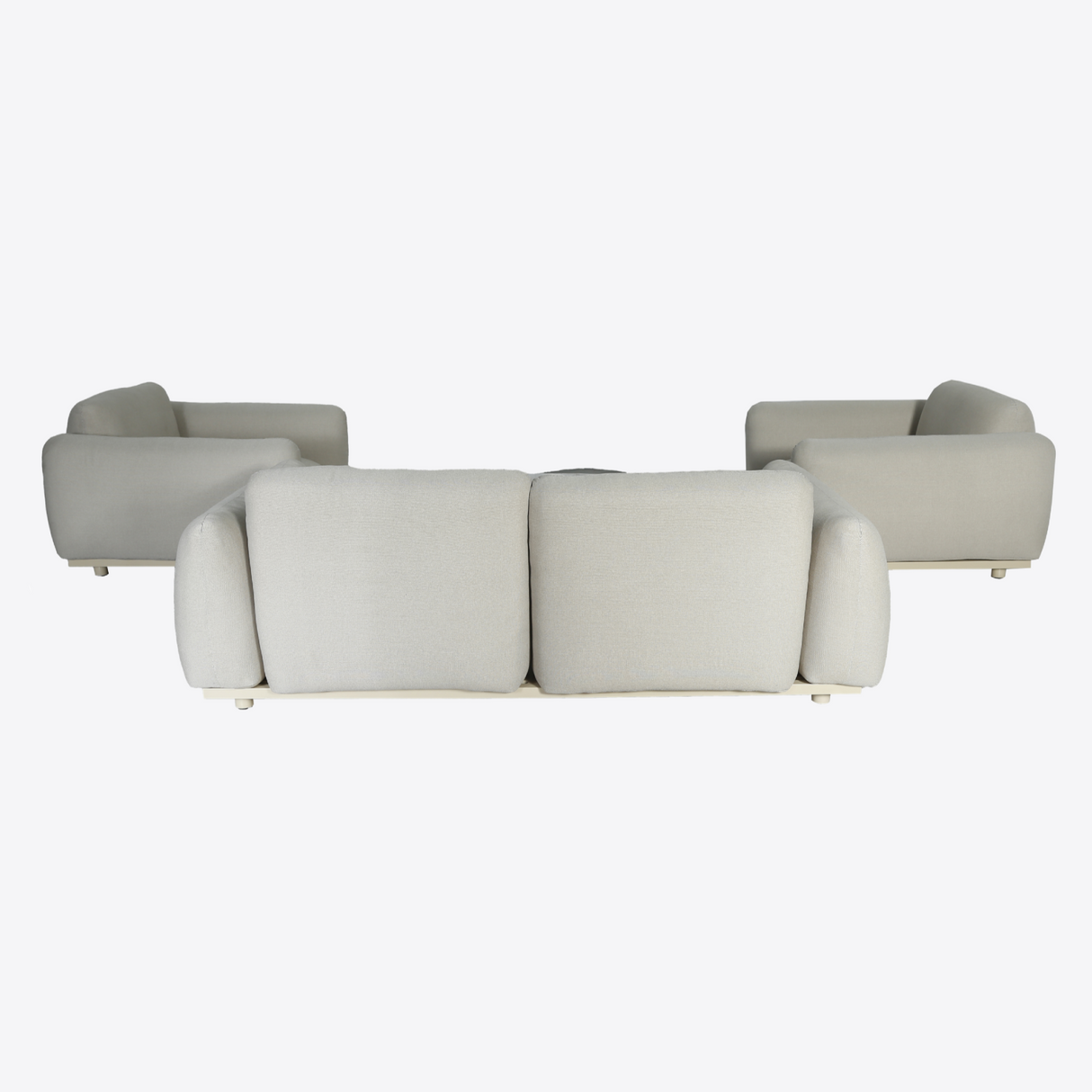 Palma - Outdoor Grey Olefin Fabric Sofa Set - View Image 1