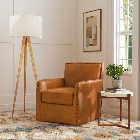 Beckett Leather Swivel Chair | Flexsteel