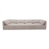 Gene - Modern Light Grey Fabric Modular Sectional Sofa-4-Piece Sectional - View Image 1