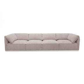 Gene - Modern Light Grey Fabric Modular Sectional Sofa-4-Piece Sectional - View Image 1