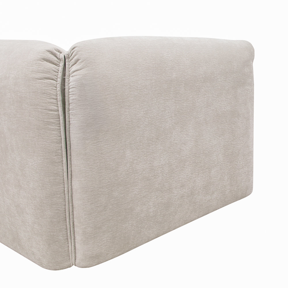 Gene - Modern Light Grey Fabric Modular Sectional Sofa-4-Piece Sectional - View Image 1