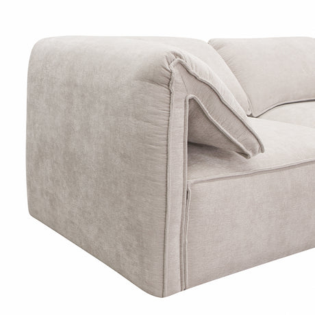 Gene - Modern Light Grey Fabric Modular Sectional Sofa-5-Piece Sectional - View Image 1