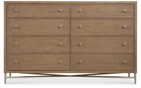 Sonnet Eight-Drawer Dresser - Dark Gray / Light Brown by Hooker Furniture - View 6