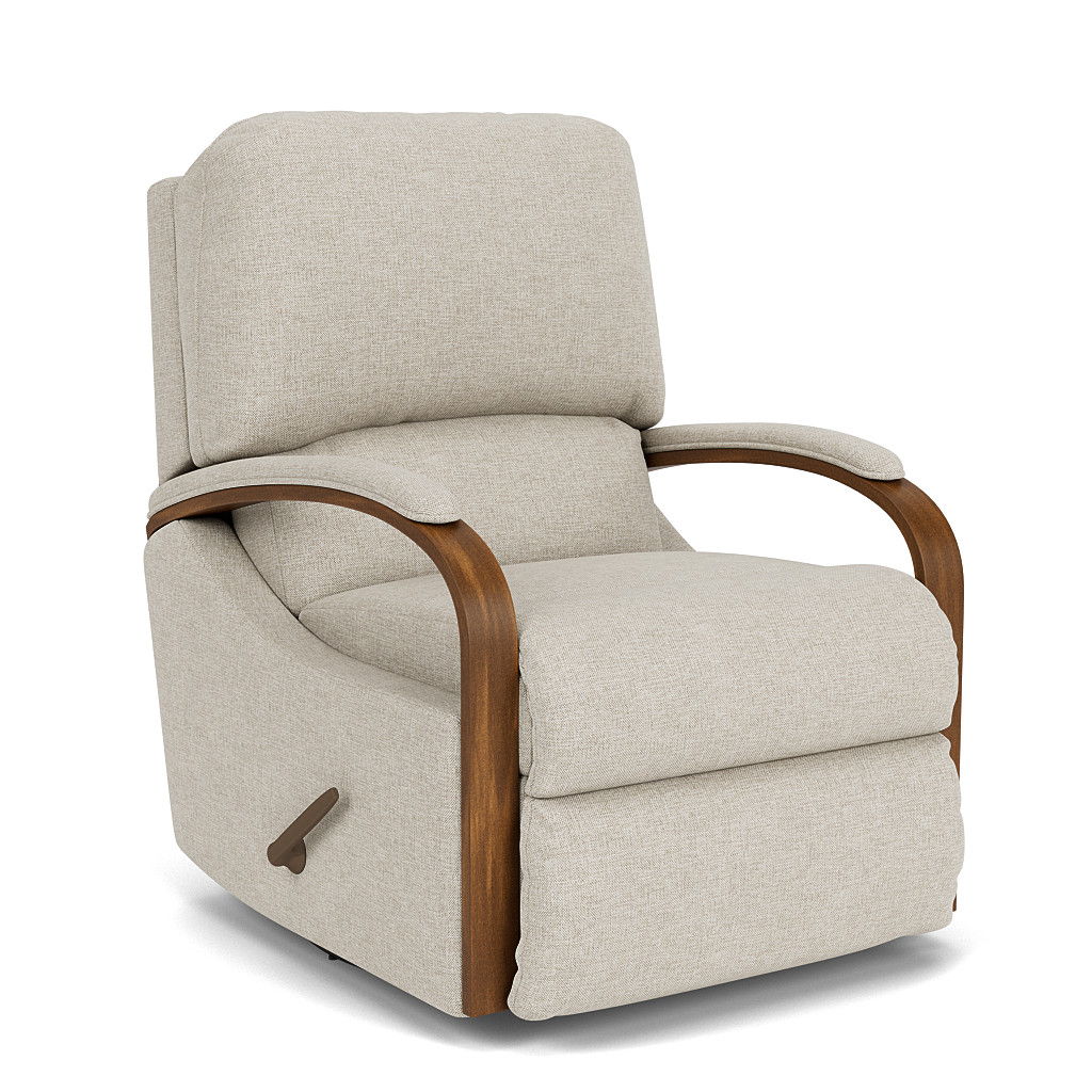 Woodlawn Traditional Fabric Swivel Gliding Recliner | Flexsteel