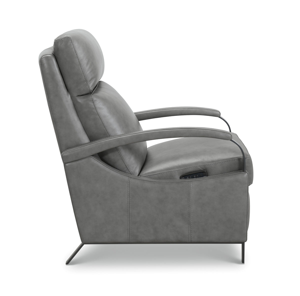 Andes Power Recliner With Power Headrest - Dark Gray by Hooker Furniture - View 5