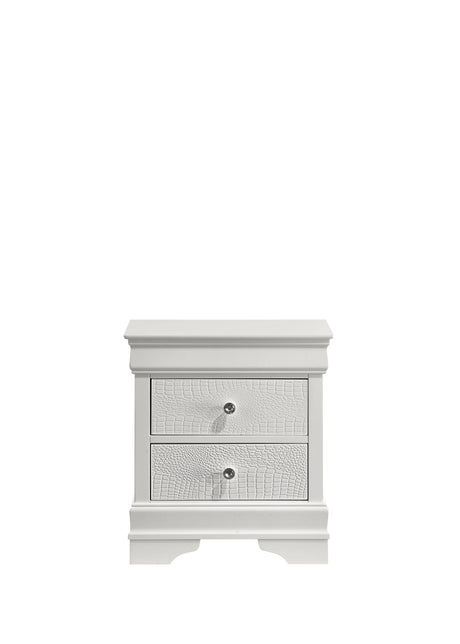 Blaze Upholstered Modern Style 4 Pc Queen Bedroom Set with LED Headboard Made with Wood in White(NJ INVENTORY) - sold by Home Elegance USA