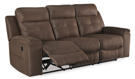 Ashley Coffee Jesolo Reclining Sofa - Faux Leather - 8670488 - Home Elegance USA - 2