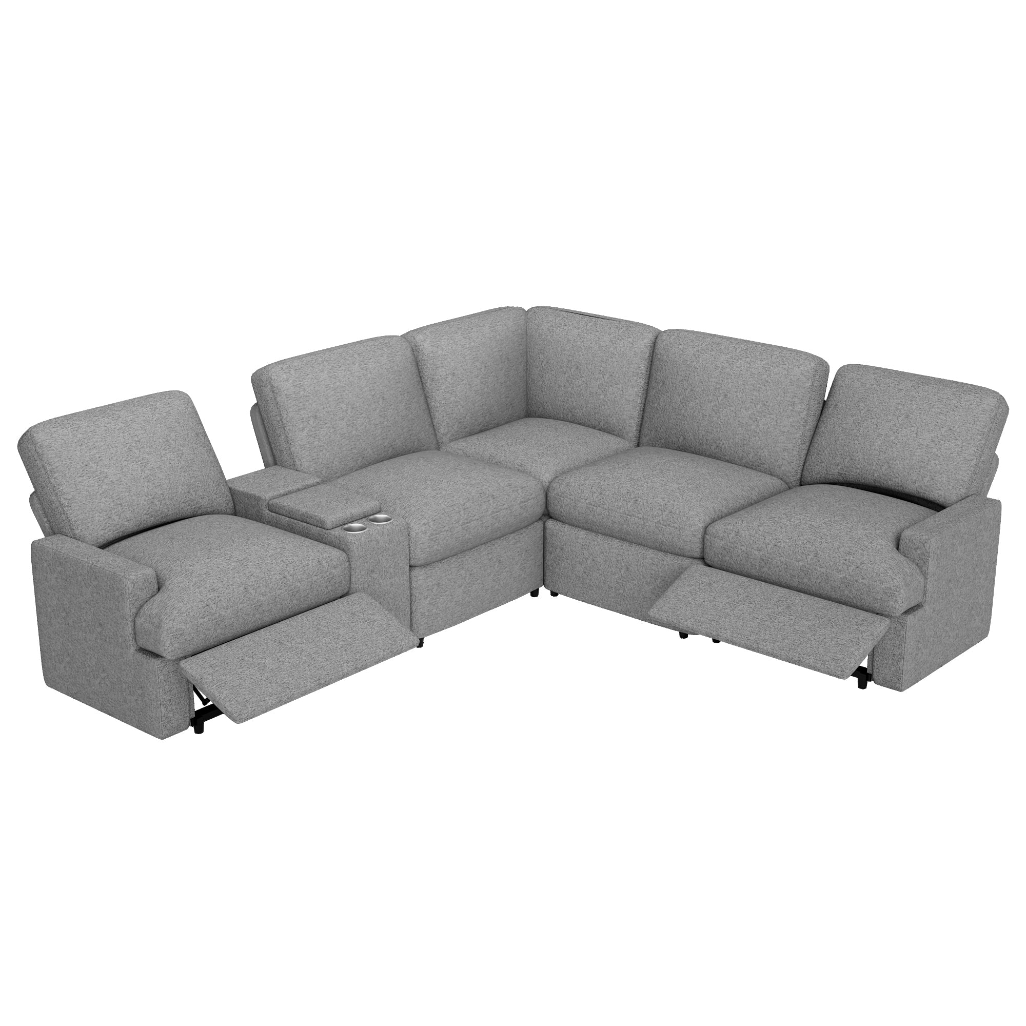 Power recliner corner discount sofa