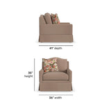 Lottie Skirted Bottom Chair | Flexsteel