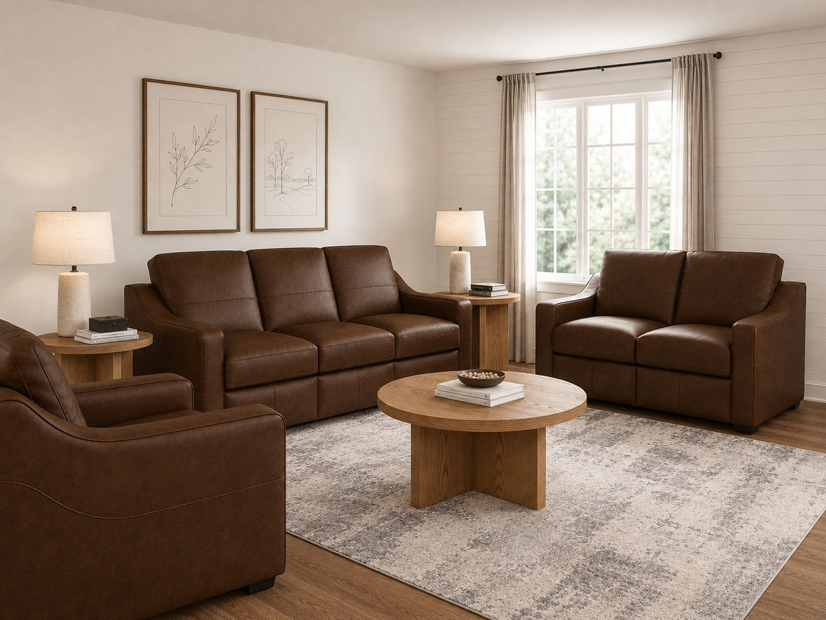 Hudson Loveseat - Brown | Flexsteel