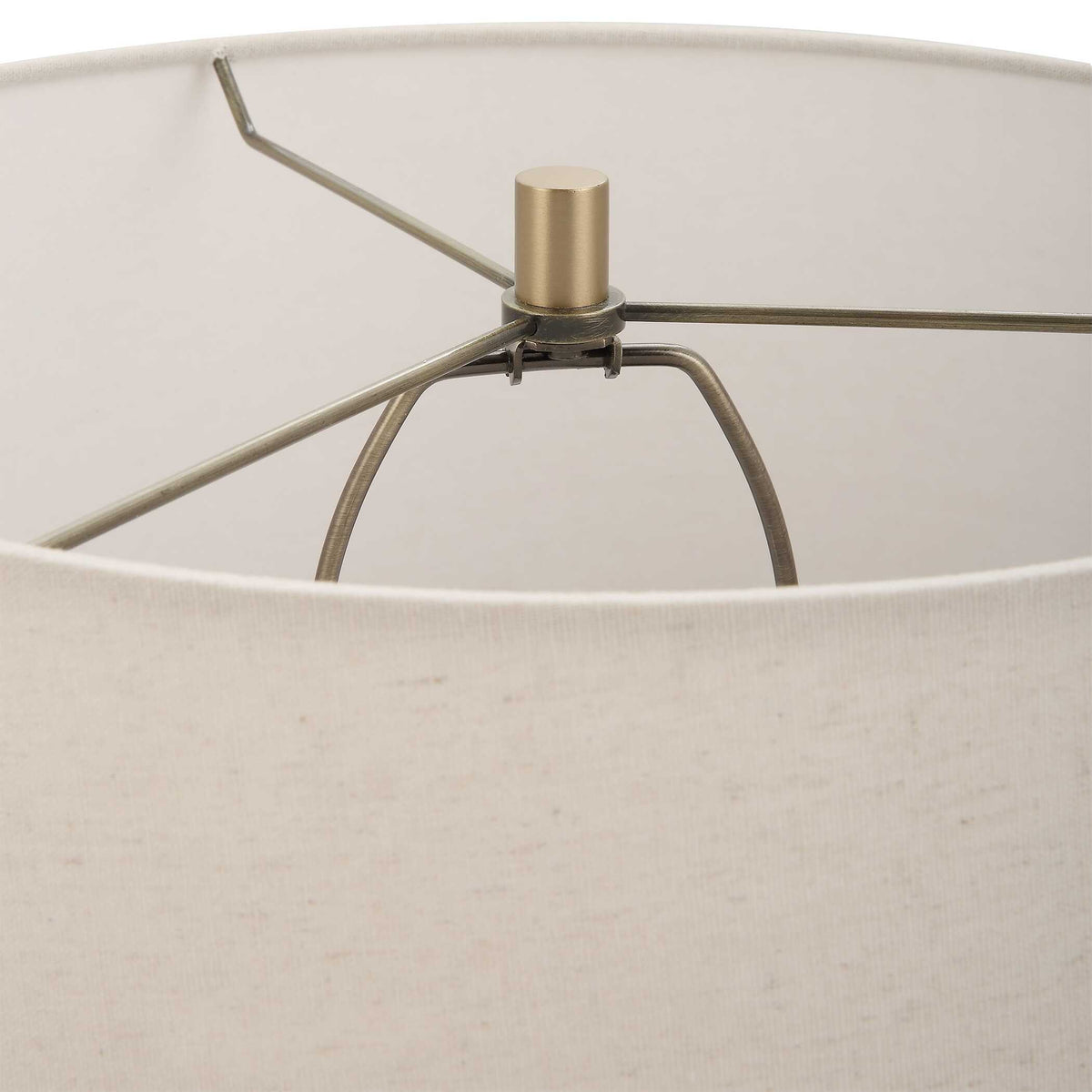 Lunia Gray Glass Table Lamp - Dark Gray by Uttermost - View 7