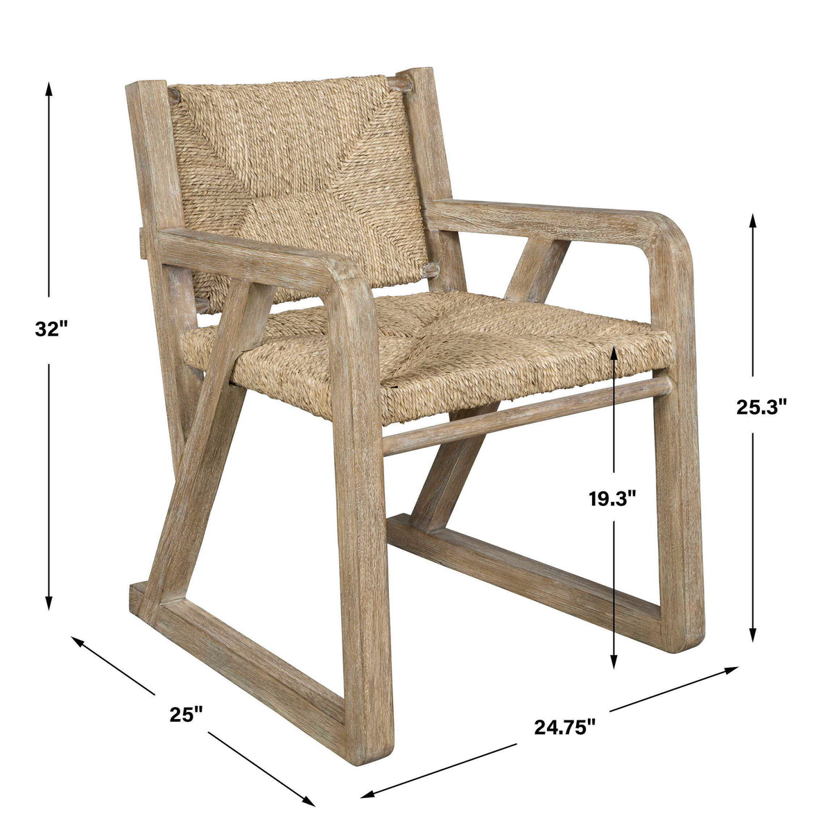 Chatham Dining Chair - Light Brown by Uttermost - View 9