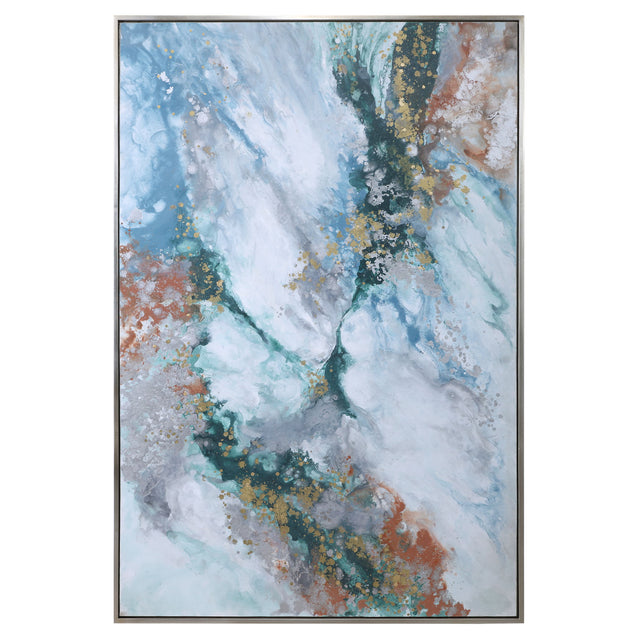 Mercury Hand Abstract Art - Blue by Uttermost - View 1