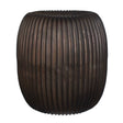 Vector Ridge Indoor-Outdoor Planter - Bronze by Uttermost - View 1