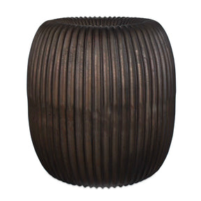 Vector Ridge Indoor-Outdoor Planter - Bronze by Uttermost - View 1