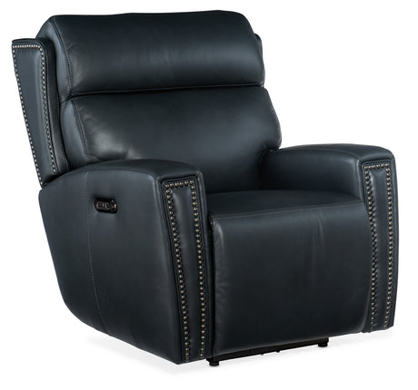 Ruthe Zero Gravity Power Recliner With Power Headrest - Blue by Hooker Furniture - View 1