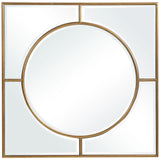Stanford Square Mirror - Gold by Uttermost - View 1