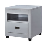 Acme - Eleanor End Table 87107 Dove Gray Finish