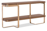 Eleana Console Table Medium Wood / Gold - Dark Brown / Gold by Hooker Furniture - View 1