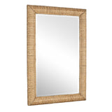Twisted Seagrass Large Mirror Woodtone - Light Brown by Uttermost - View 3