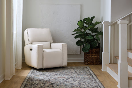 Miles Zero Gravity Power Recliner With Power Headrest - White by Hooker Furniture - View 3