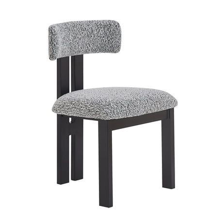3- Piece Dining Set,Upholstered Dining Chairs With Metal Legs (Set of 2) (Black+White) + Round Dining Table - sold by Home Elegance USA