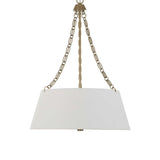 Andalucia 4 Light Drum Pendant - Gold / White by Uttermost - View 6