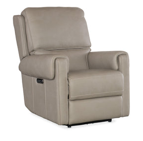 Somers Power Recliner With Power Headrest - Light Gray by Hooker Furniture - View 1