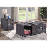 Acme - Cargo Coffee Table 87885 Gunmetal Finish