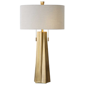 Maris Table Lamp - Gold / Beige by Uttermost - View 1