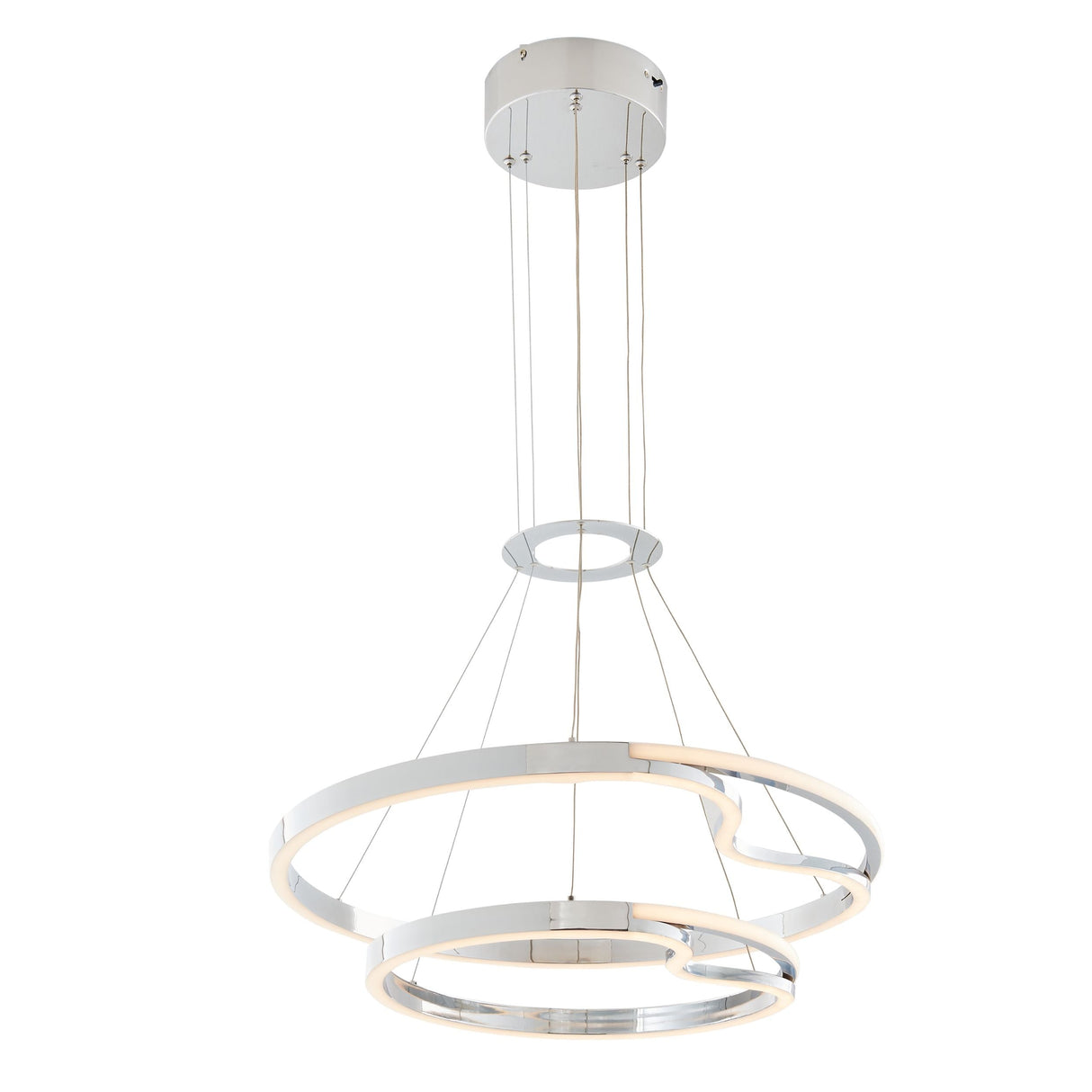 Minsk Double Round Chandelier // Chrome  | Finesse