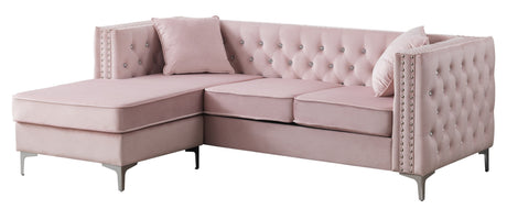 Paige G824B-SC Sofa Chaise , PINK - sold by Home Elegance USA