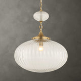 Bellaire 1 Light Glass Shade Pendant - Gold by Uttermost - View 2