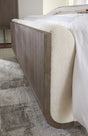 Modern Mood King Upholstered Panel Bed - Dark Brown / Beige by Hooker Furniture - View 2