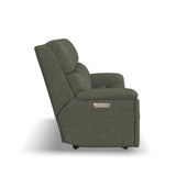 Porter Transitional Power Reclining Sofa With Console & Power Headrests & Lumbar | Flexsteel
