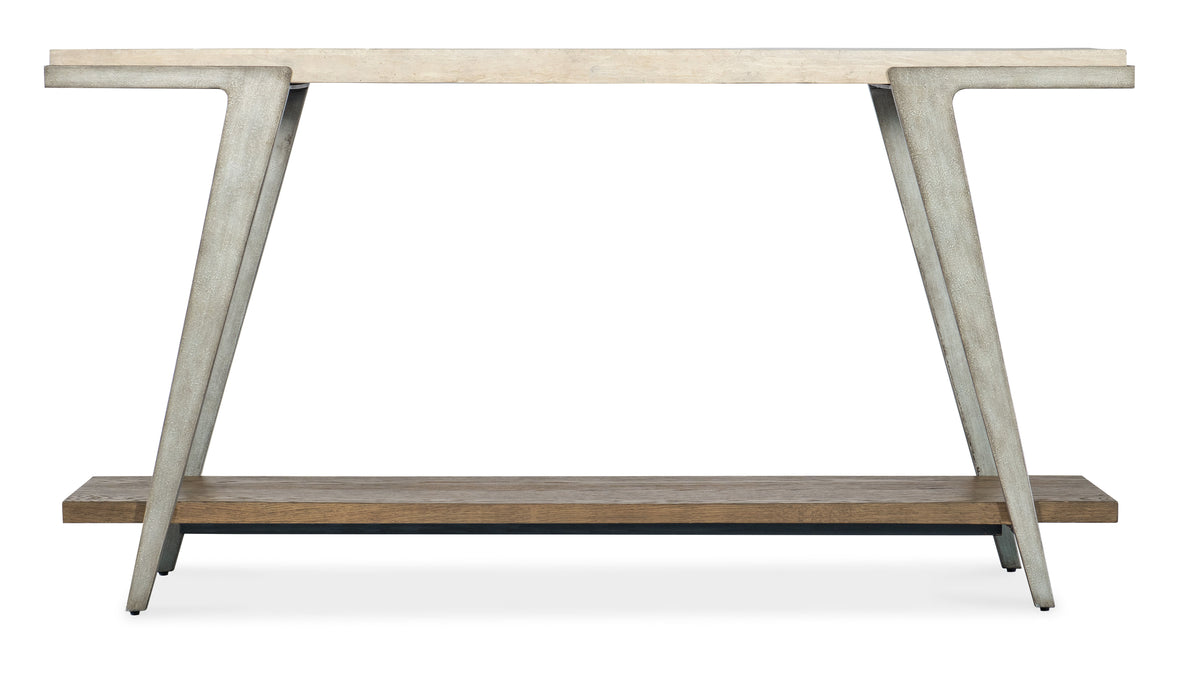 Commerce And Market Boomerang Console Table - White / Dark Brown by Hooker Furniture - View 4