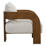 Rowan Accent Chair Ivory - Beige by Uttermost - View 5