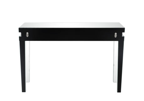 Acme - Lotus Sofa Table 88053 Mirrored & Faux Ice Cube Crystals