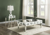 Acme - Noralie Coffee Table 88055 Mirrored & Faux Diamonds