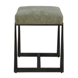 Midas Small Bench Bronze / Green - Green / Dark Brown by Uttermost - View 6