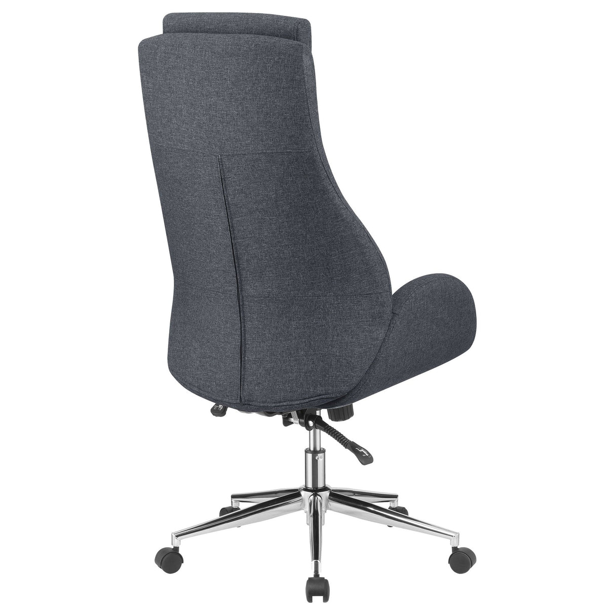 Cruz Upholstered Office Chair with Padded Seat Grey and Chrome | Coaster | Home Elegance USA