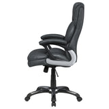 Office Chair - Nerris Adjustable Height Office Chair with Padded Arm Grey and Black