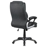 Office Chair - Nerris Adjustable Height Office Chair with Padded Arm Grey and Black