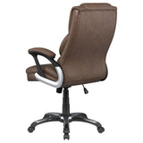 Office Chair - Nerris Adjustable Height Office Chair with Padded Arm Brown and Black