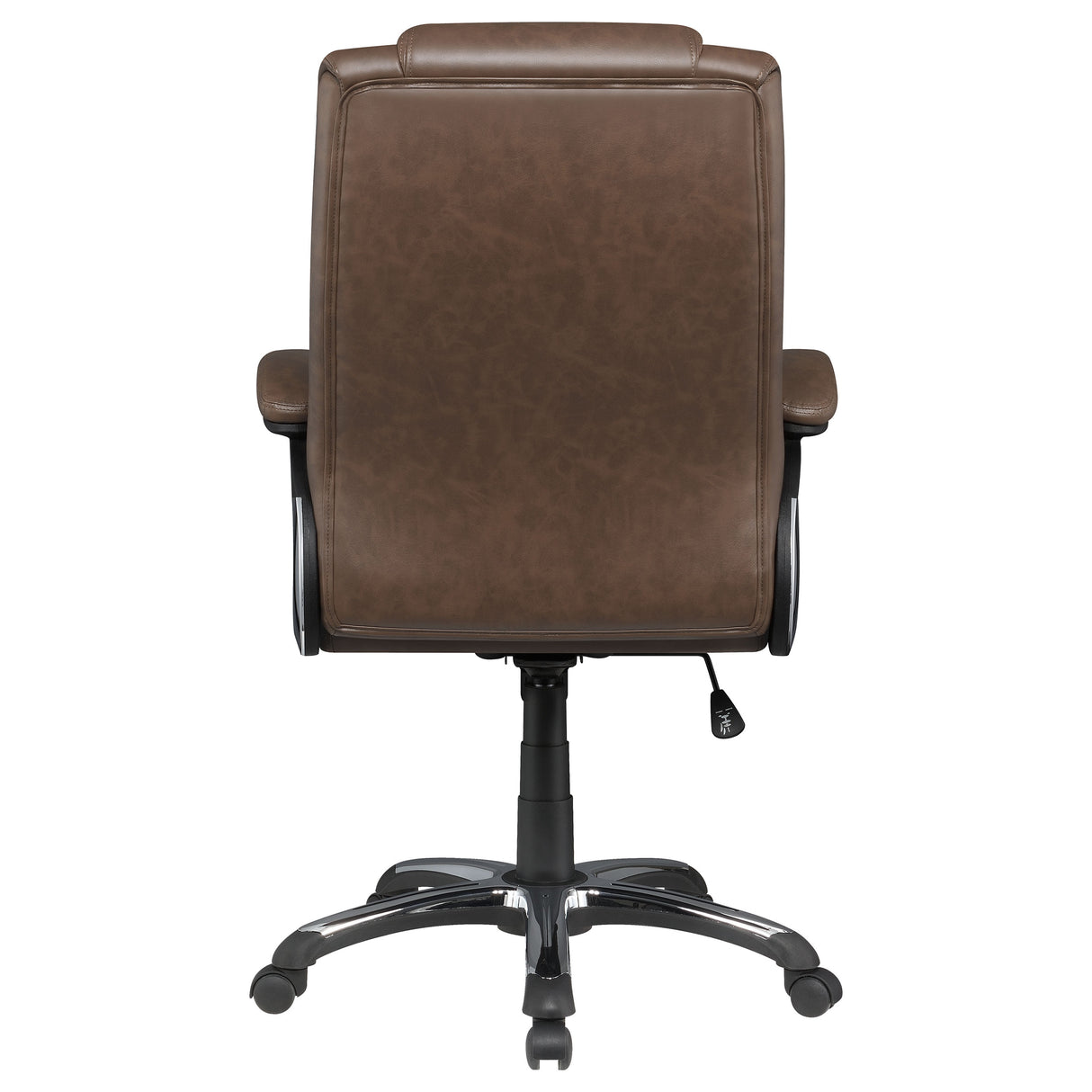 Office Chair - Nerris Adjustable Height Office Chair with Padded Arm Brown and Black