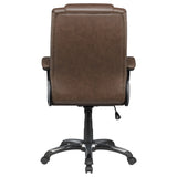 Office Chair - Nerris Adjustable Height Office Chair with Padded Arm Brown and Black