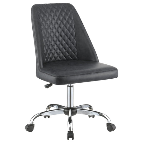 Althea Upholstered Tufted Back Office Chair Grey and Chrome | Coaster - 881196 - Home Elegance USA - 1